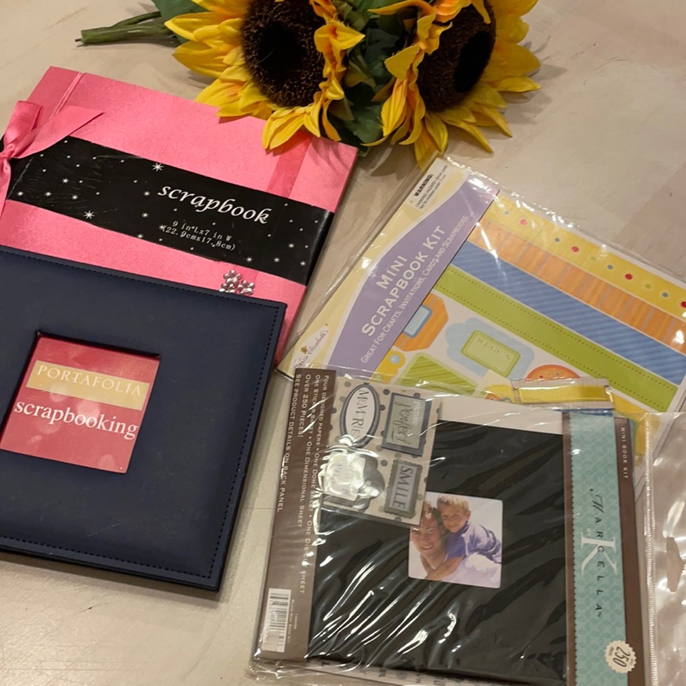 Mini Scrapbook Album Kits Bundle of 3